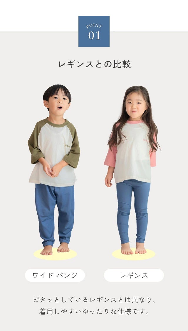 デニレギワイドパンツ 【ステッチイエロー】9分丈 パンツ